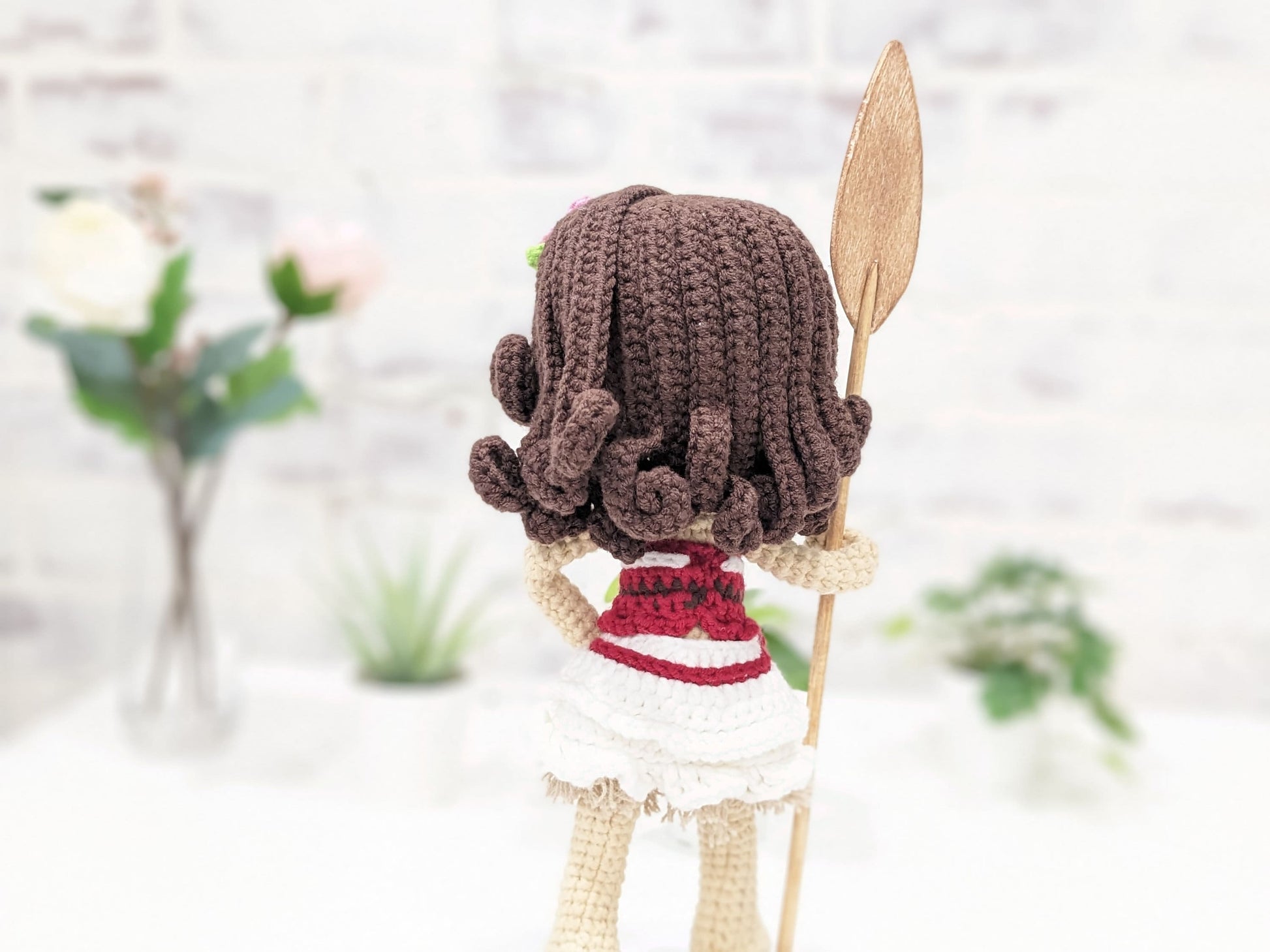 Moana Doll, Handmade Crochet Amigurumi, Disney Princess Moana, Large doll