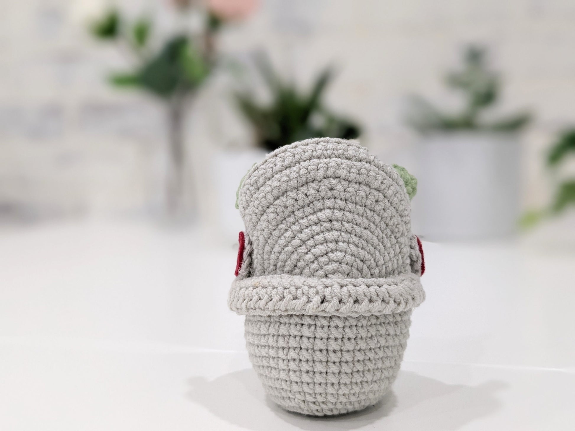 Baby Yoda, Grogu, and Pram, Pod Stroller, Handmade Crochet, Amigurumi doll