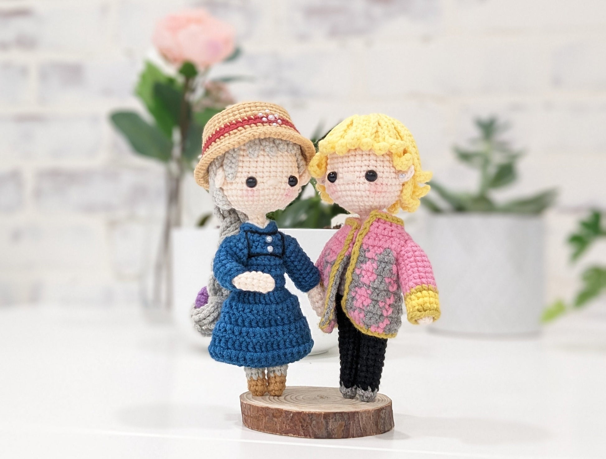 Howl's Moving Castle Handmade Crochet Amigurumi Dolls, Ghibli, Miyazaki, readymade, in stock!