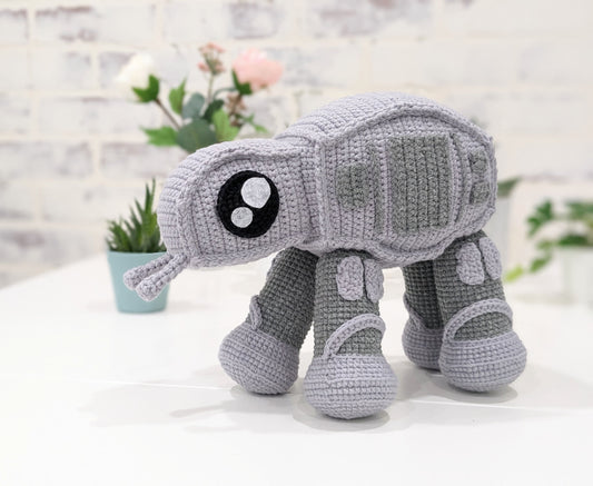 AT-AT Imperial Walker, Handmade Crochet Amigurumi, Baby, Crib Toy, Stuffy