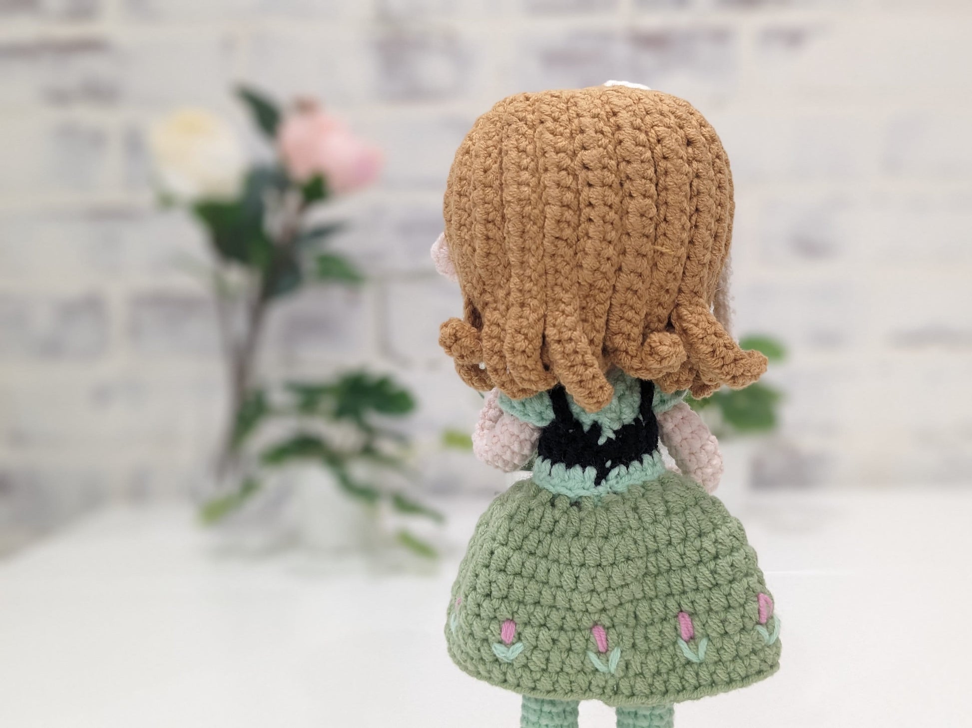Princess Doll, Handmade Crochet Amigurumi, Disney Princess Anna, Frozen, Large doll