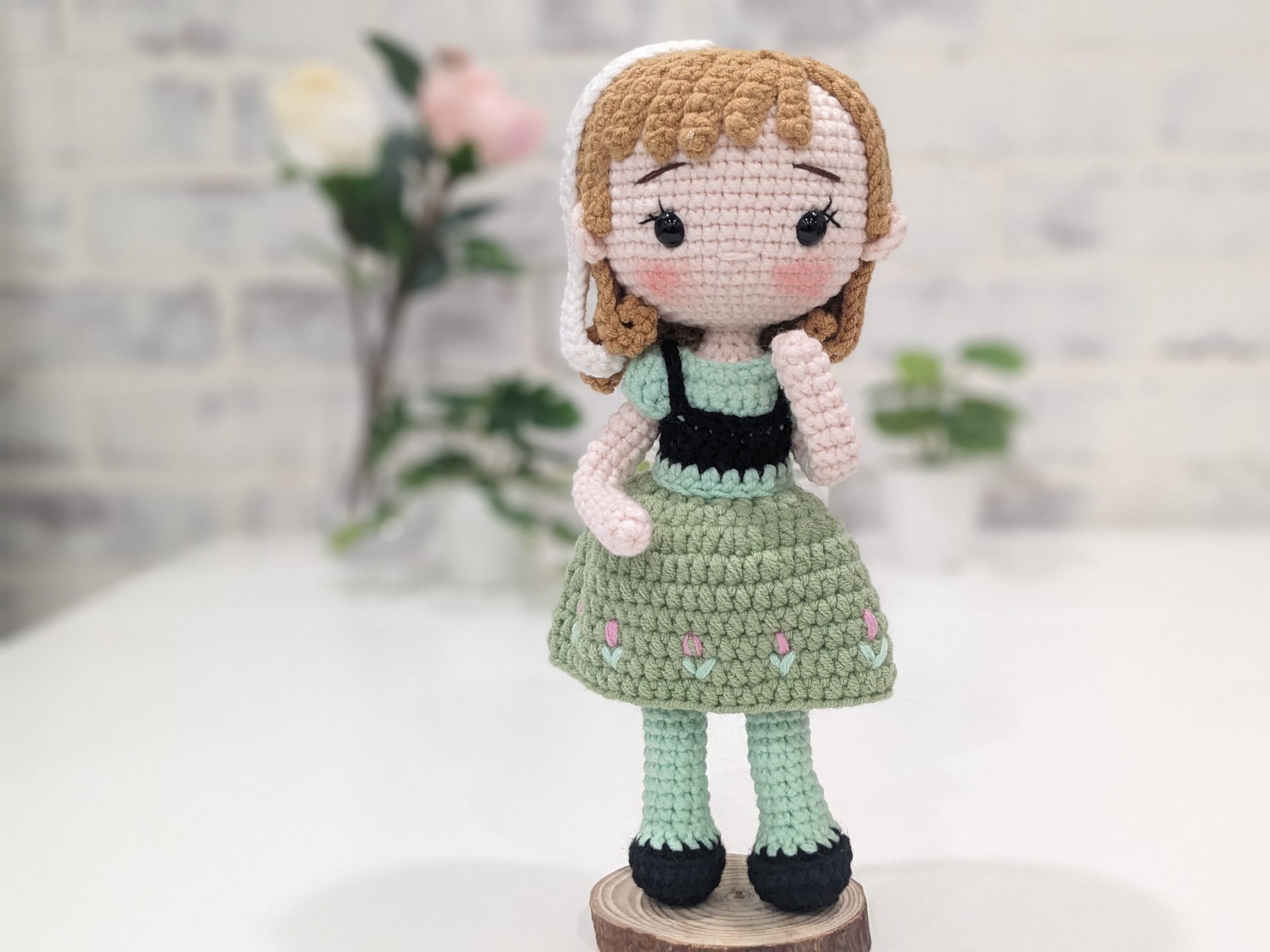 Princess Doll, Handmade Crochet Amigurumi, Disney Princess Anna, Frozen, Large doll