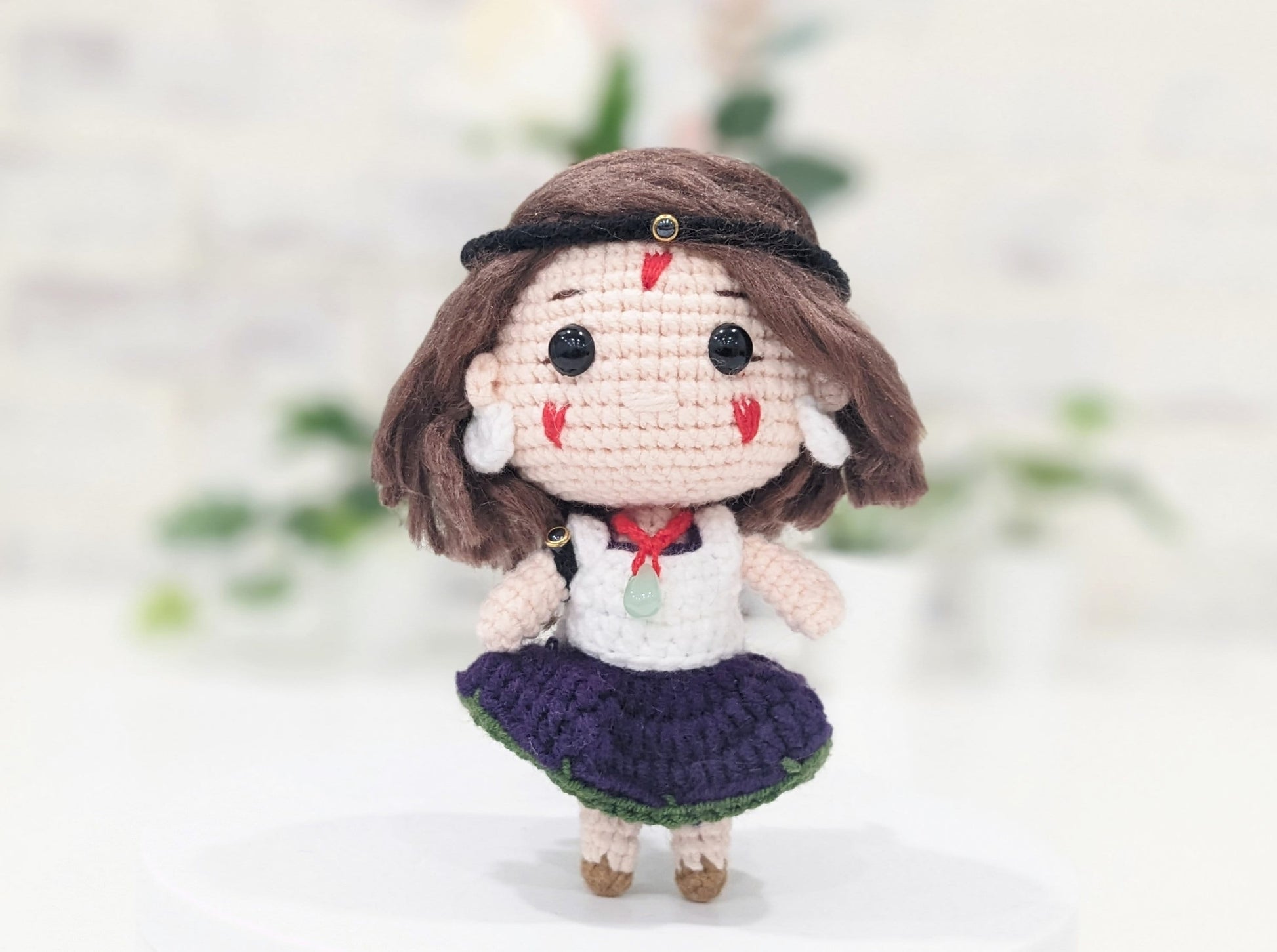 Princess Mononoke, Handmade Crochet Amigurumi Doll, Ghibli, Miyazaki, readymade, in stock!